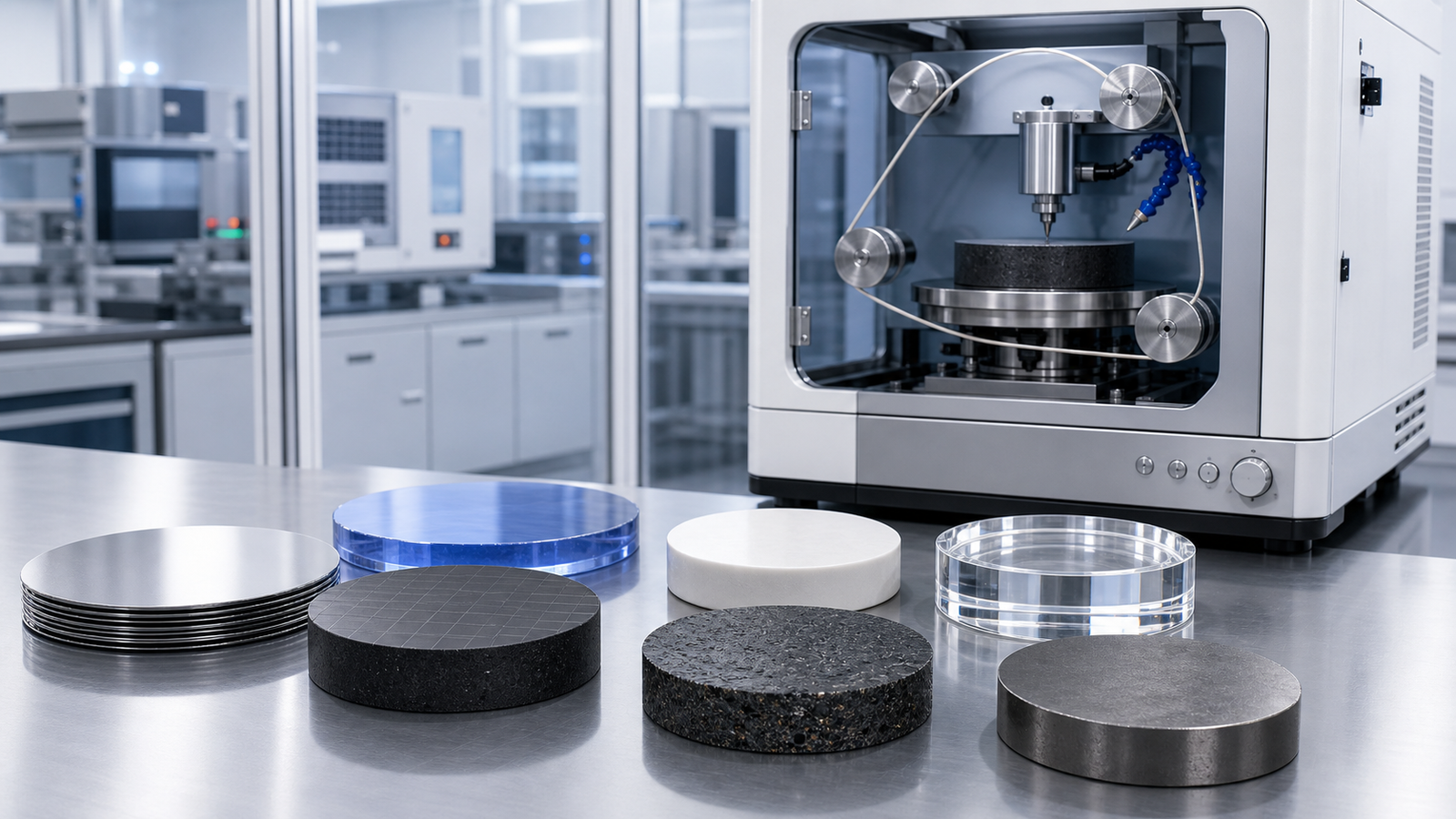 Diamond wire saw selection for hard brittle materials including silicon SiC sapphire ceramics quartz graphite and magnetic materials